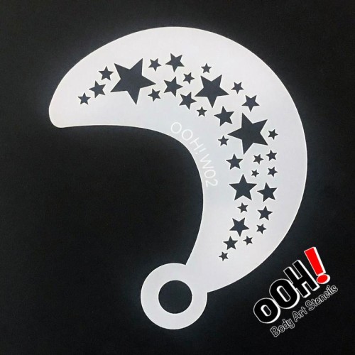 Ooh Body Art Stencil Wrap Star (Star Wrap W02)